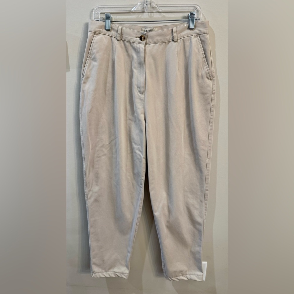 Vintage L.L. Bean Khaki Original Fit Pants Size 14 Tall‎